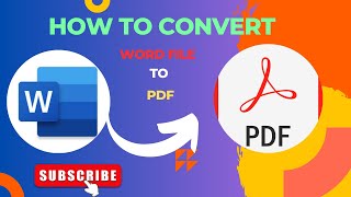 How to Convert Word File into PDF  Hindi [upl. by Odnalref]