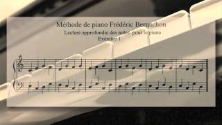 Cours de solfège pour piano niveau avancé lecture de notes Méthode BERNACHON [upl. by Odrick]