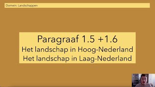 Aardrijkskundig  2 havovwo  paragraaf 15 en 16  methode BuiteNLand [upl. by Valentino]