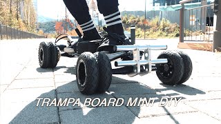 96 Trampa board mini DIY test ride [upl. by Enael]