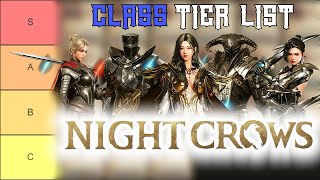 Night Crows Class Tier List [upl. by Nhar698]