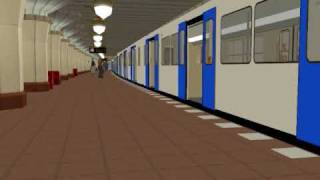 Trainz 2006  BVG F90 in a Blue livery with new sounds [upl. by Aihsena]