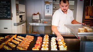 Solo Pastry Chef makes Modern French Pastry amp Tarts Everyday｜A Day in the Life in a French Bakery [upl. by Eimmak]