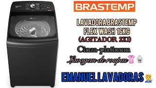 Lavadora Brastemp Flex Wash 16kg BWY16A9 roupas leves [upl. by Formica]