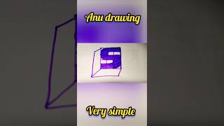 very very easy 3d S drawing step by step for beginnerstrending shortvideo shortshor👍👌 [upl. by Viv]