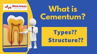 Cementum l Types l Cellular vs acellular l Mediklaas [upl. by Tterb]