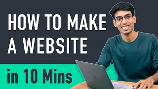 How to Make a Website in 10 mins  Simple amp Easy [upl. by Ahcsat]