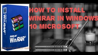 How to install Winrar windows 10 [upl. by Imogene]