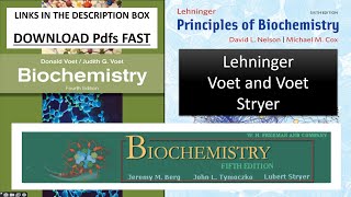 Lehninger Principles of biochemistry  Download book  Voet and Voet Stryer  Bsc zoology DUCBCS [upl. by Burrton]