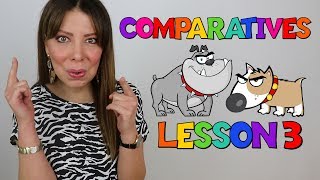 🔴 COMO USAR COMPARATIVOS EN INGLES 💁 QUE SON LOS COMPARATIVOS 📚 ADJETIVOS COMPARATIVOS EN INGLES [upl. by Hilel]