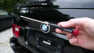 BMW X5 Rear Roundel Emblem Removal and Installation E53 [upl. by Selena]