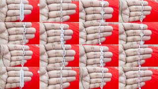 Silver Bracelet Design for female with price चांदी के ब्रास्लेट के ङिजाईन वजन और कीमत समेत silver [upl. by Grekin908]