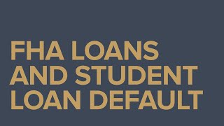 How to Clear CAIVRS With Defaulted Student Loans to Get an FHAVA Loan [upl. by Aurora]