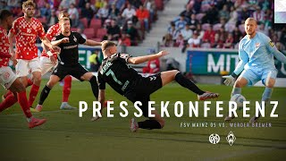 FSV Mainz 05  SV Werder Bremen 12  Pressekonferenz  SV Werder Bremen [upl. by Goldshlag912]