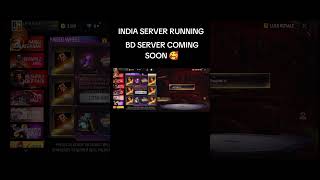 India server running sound 🥰  BD server coming soon 😀freefireforyou vairalshort [upl. by Sophia]