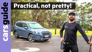 2022 Subaru Forester review Facelifted midsize SUV arrives in Australia up against RAV4 and CX5 [upl. by Annawyt]