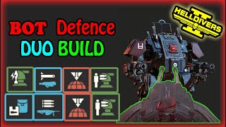 HMG With Spear Support Makes Defence Easy In Helldivers 2 DUO Helldive Deathless [upl. by Eitirahc659]