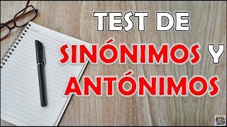 Test de quotSINÓNIMOS Y ANTÓNIMOSquot RetoTrivialQuiz [upl. by Eglantine]