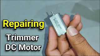 How to Repair Trimmer DC motor  खराब मोटर घर मै बनाओ  15 Volt Dc Motor [upl. by Olsson]