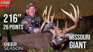 216” World Class Missouri Whitetail  Terry Drury’s Largest Buck Ever 26 Points  Deer Season 23 [upl. by Berny]