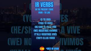 🎶 Learn Spanish Conjugation song with quotVivirquot [upl. by Arytal]