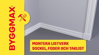 Montera listverk sockel foder och taklist [upl. by Helms]