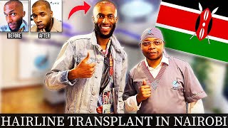 Hairline Transplant in NAIROBI KENYA 🇰🇪  FUE  COOPSCORNER [upl. by Yeung867]