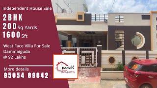 Video No7031  West Villa house for Resale 200 Sq Yards Near Dammaiguda Municipality ECIL Hyd [upl. by Lizabeth]