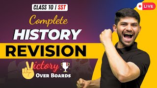 Live Marathon Complete History  Complete Revision Class 10 SST  Digraj Sir [upl. by Irpak637]