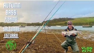 Autumn BASS Fishing  Salcombe Estuary  Sea Fishing Uk  Vlog174 [upl. by Jemena]