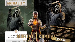 MK1 Khaos Reigns Ghostface Animality Teased By WB Play amp New Promo Art amp Info Announcement This Week [upl. by Nathan282]