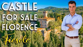 MAJESTIC CASTLE WITH VIEWS OVER FLORENCE FOR SALE IN FIESOLE TUSCANY  ROMOLINI [upl. by Gianna]