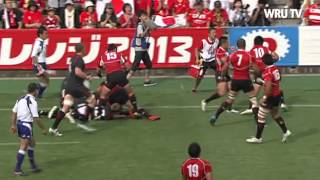 Japan vs Wales highlights  WRU TV [upl. by Suhploda910]