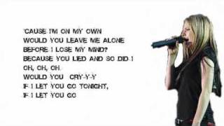 Avril Lavigne  Let Go Lyrics Bside [upl. by Erastatus]