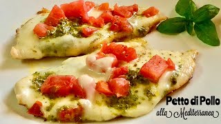 PETTO DI POLLO alla MEDITERRANEA Ricetta in 3 minuti in padella  TUTTI A TAVOLA [upl. by Ecyar290]