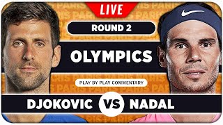 DJOKOVIC vs NADAL • Paris Olympics 2024 • LIVE Tennis Play by Play Stream [upl. by Eben]