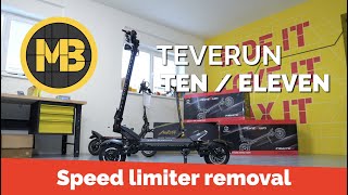 Teverun Fighter Ten  Eleven  How to remove the speed limiter [upl. by Cichocki662]