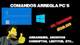 COMANDOS QUE ARREGLAN TU PC WINDOWS sfc scannow  dismexe online cleanupimage restorehealth [upl. by Delora]