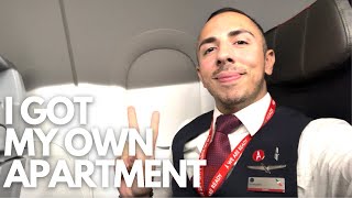 GETTING MY OWN PLACE ANNOUNCEMENT amp FLIGHT ATTENDANT VLOG [upl. by Casie245]