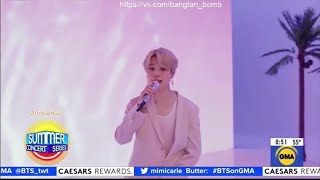 BTS  Dynamite  Good Morning America GMA Summer Concert Series 2021 [upl. by Eelac]