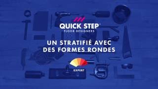 Pose dun sol stratifié autour de formes arrondies  Tutoriel QuickStep [upl. by Nilrac]