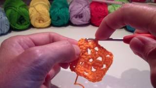 Leren haken de Granny Square [upl. by Carleen516]