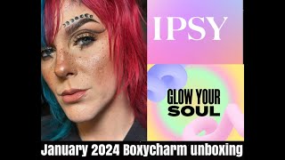 Ipsy Boxycharm Box Unboxing January 2024  Thebriabeauty [upl. by Yentyrb]