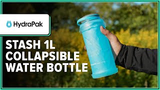 HydraPak Stash 1L Collapsible Water Bottle Review 1 Week of Use [upl. by Drona]