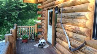 24x30 Log Cabin Walk Through with Basement [upl. by Yecaw]