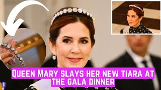 Queen Mary Dazzles with Stunning New Tiara at Gala [upl. by Undine838]