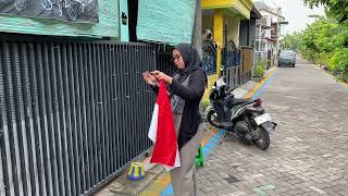 MEMASANG BENDERA MERAH PUTIH DALAM RANGKA MEMPERINGATI HARI BESAR NASIONAL [upl. by Mastrianni]