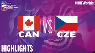 Canada vs Czech Republic  Semi Final  Game Highlights  IIHFWorlds 2019 [upl. by Keefer]