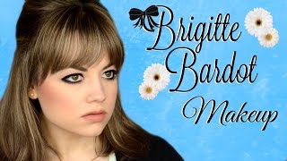 Brigitte Bardot Makeup HOW TO Smoky Cat Eye  Faces by Cait B [upl. by Naj420]