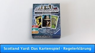 Scotland Yard Das Kartenspiel Ravensburger  Regelerklärung [upl. by Lona]